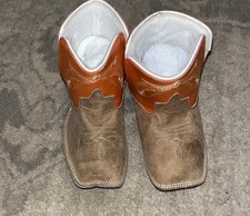 Anderson Bean Baby Crib Cowboy Boots Sz 9-12 Months 9M -12N  Leather Goat