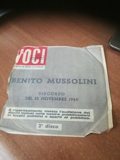 BENITO MUSSOLINI - DISCORSO