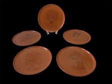 PIATTO PIZZA SET 5 PZ PIATTI PIZZA IN TERRACOTTA SMALTATA PIRAL