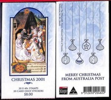 94726 - AUSTRALIA - FRANCOBOLLI - SG # 241a LIBRETTO #204882 - Natale 2001 MNH