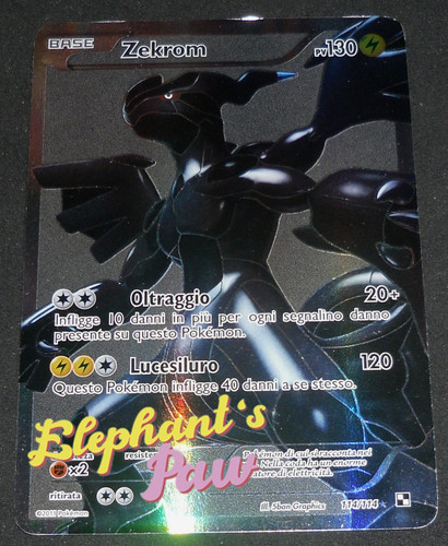 Pokemon zekrom ultra - -, rara