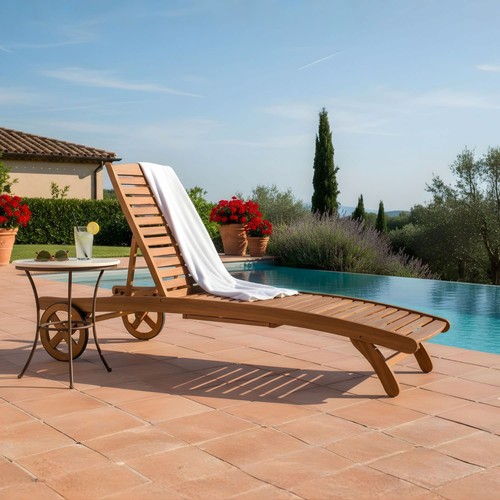 Lettino legno acacia - in,