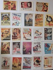 Collezione Ciak Mini Locandine Film Dal 1930 Al 1950 23 Pezzi Cartoline Movie 