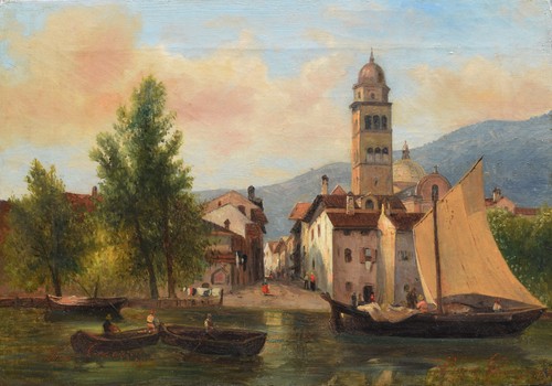 Veduta della città trento - città,