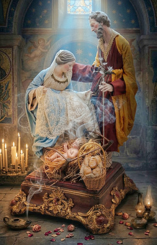 Natività presepe napoletano - natività,