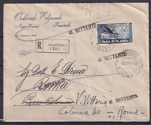 Regno 1941 busta - -, viaggiata