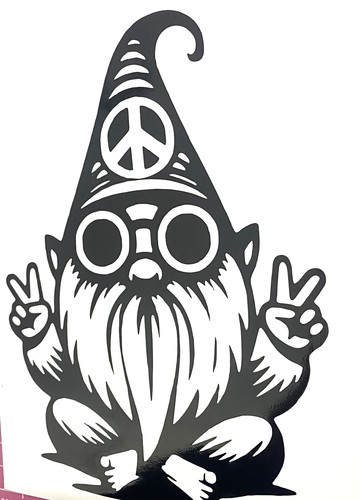 Adesivo gnomo hippy - gnomo,