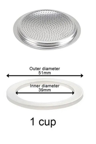 1pz 1tazza moka guarnizione - 1tazza,