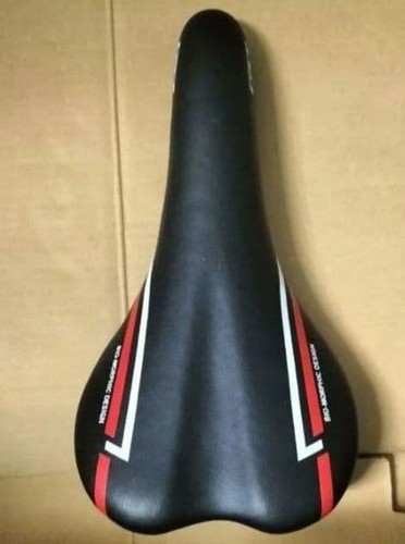 Sella bici nera - sella, bianca