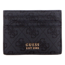 Portafoglio donna Guess porta carte con logo carbone - borsa di design