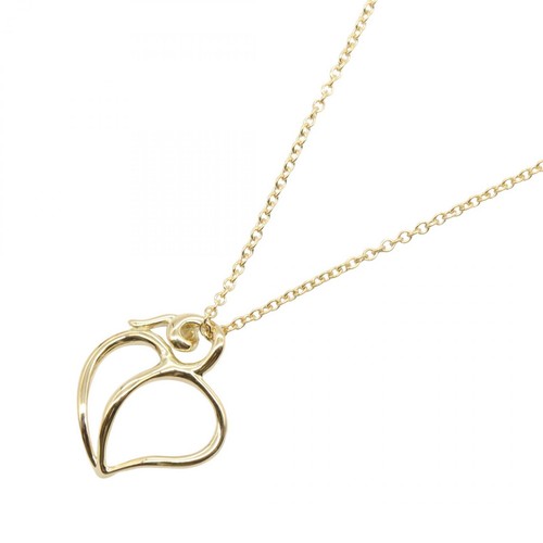 Collana con ciondolo foglia - , di