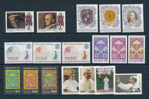 Vaticano set anno - anno, 1978,