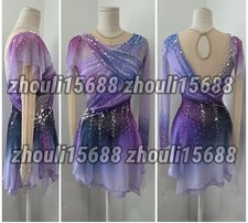 Costumi di pattinaggio di figure personalizzati di fascia alta spettacolo di pattinaggio di figure