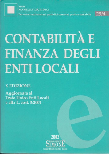 Contabilità finanza degli - e,