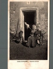 Torino Casalborgone usanze antiche , la Filatrice Mestieri F. piccolo  spedita