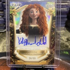 Carta autografa 2025 Topps Disney Wonder Merida 28/99 - Brave Kelly Macdonald