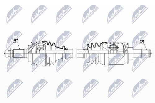 Albero motore nty npw 119 - albero,