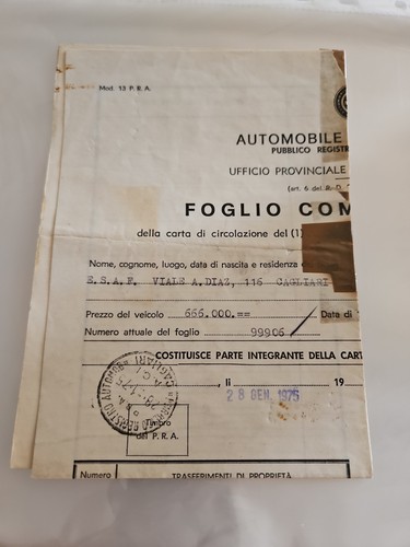 Foglio complementare - ,