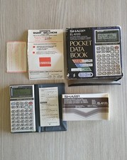 Sharp EL-6120 Calcolatrice di memoria elettronica libro dati tascabili anni 80