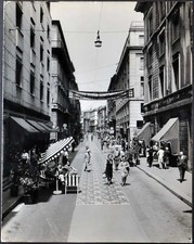 Foto vintage Milano Moquette in via Montenapoleone 1972 Ft 2194 - Stampa 21x27 c