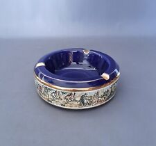 Portacenere vintage ceramica Blu Maioliche Artistiche Sesto Fiorentino Anni '50