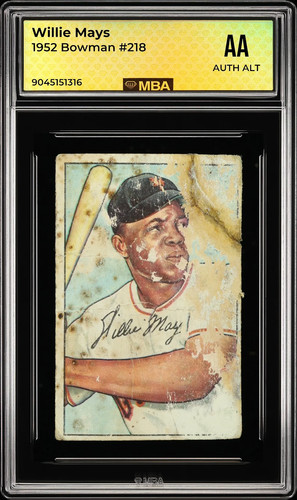 1952 bowman willie mays 218 - bowman,