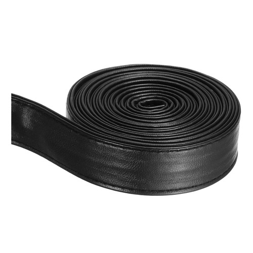 Black leather strap - leather, 5m