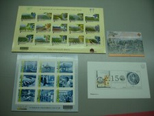 ITALIA  2012  i 4 BF Foglietti dell'annata cpl. Vini+Poste+Ponte Milvio+Lira MNH