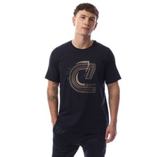 T-shirt uomo Cruyff logo C ricamato colore blu