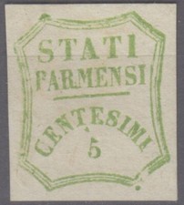 Parma 1859 centesimi verde - parma,