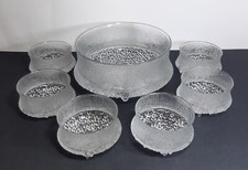 Servizio Vintage 6 + 1 Coppe Vetro Design TAPIO WIRKKALA Modernariato