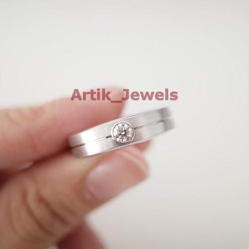 Moissanite rotonda con 14k - rotonda,