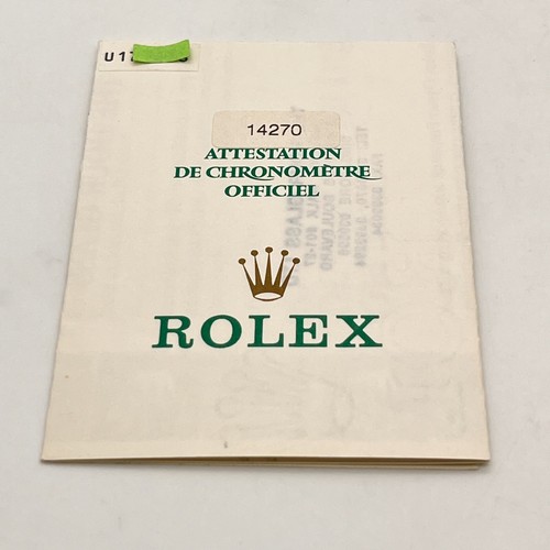 Rolex guarantee explorer 14270 - explorer,