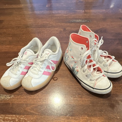 Adidas low top bianco rosa - low, +