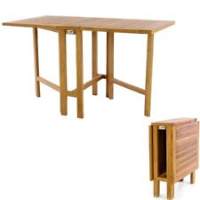 Tavolo in legno di TEAK da esterno rettangolare pieghevole per giardino balcone
