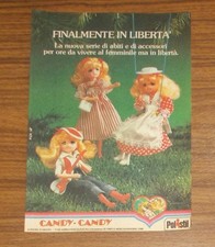 Rara Pubblicità Vintage Polistil CANDY CANDY Bambole - Altalena - Chitarra 1982