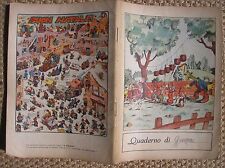 JACOVITTI TAVOLA NATALE CRAVERI QUADERNO SCOLASTICO IL VITTORIOSO 1948