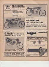 advertising Pubblicità-MOTO TECNOMOTO  GUAZZONI MATTA 50 1969-MOTOITALIANE EPOCA