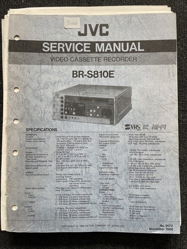 Jvc s810 svhs - br-s810,