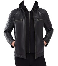 Giacca da uomo in pelle con