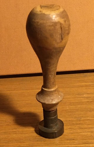 Antico sigillo timbro legno - antico,