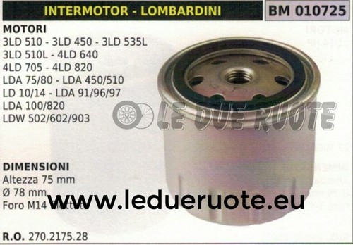 270217528 filtro olio motore - 270217528,