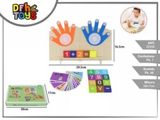 Gioco da Tavolo Didattico in Legno per Bambini 3 Anni Matematica e Logica dfh