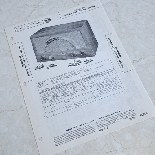 Silvertone manuale radio - manuale,