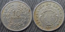 COSTA RICA  # 10 centimos 1975