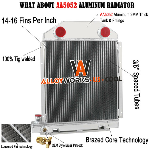 Radiatore trattore alluminio - , 3