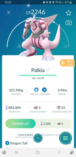Shiny palkia - ✨shiny, (iridescente)