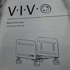 VIVO Carrello CPU Nero