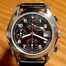 Eternamatic Kontiki 1958 Cronografo Data Automatico Quadrante Nero Cassa L 3,95 cm