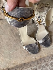 Gucci Ursula Python Sandal 38